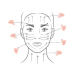 Rožinio kvarco Gua Sha masažuoklis ir veido volelis (RINKINYS) - Image 2