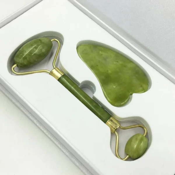 Nefrito akmens veido volelio ir gua sha rinkinys - Image 3
