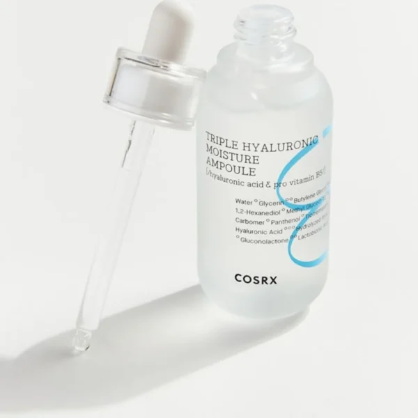 COSRX Triple Hyaluronic Moisture Ampoule drėkinanti veido ampulė su hialurono rūgštimi 40 ml - Image 2