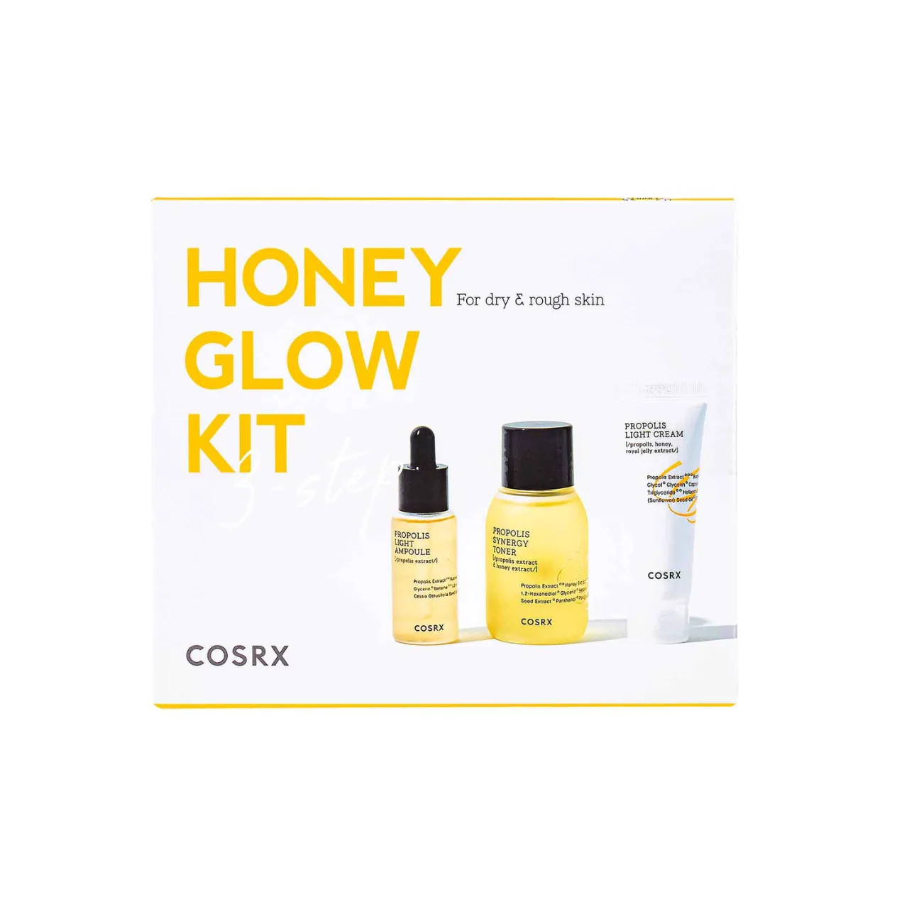 cosrx-honey-glow-kit COSRX Full Fit Propolis Trial Kit rinkinys su propoliu - Image 1