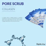 Farmstay Baking Powder Collagen Pore Scrub veido šveitiklis 7g - Image 2