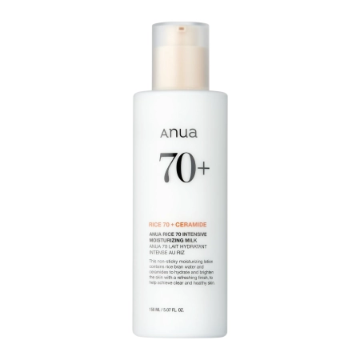 Anua - Rice 70 Intensive Moisturizing Milk - Intensive Moisturizing Face Lotion - 150ml Anua - Rice 70 Intensive Moisturizing Milk - Intensive Moisturizing Face Lotion - 150ml - Image 1