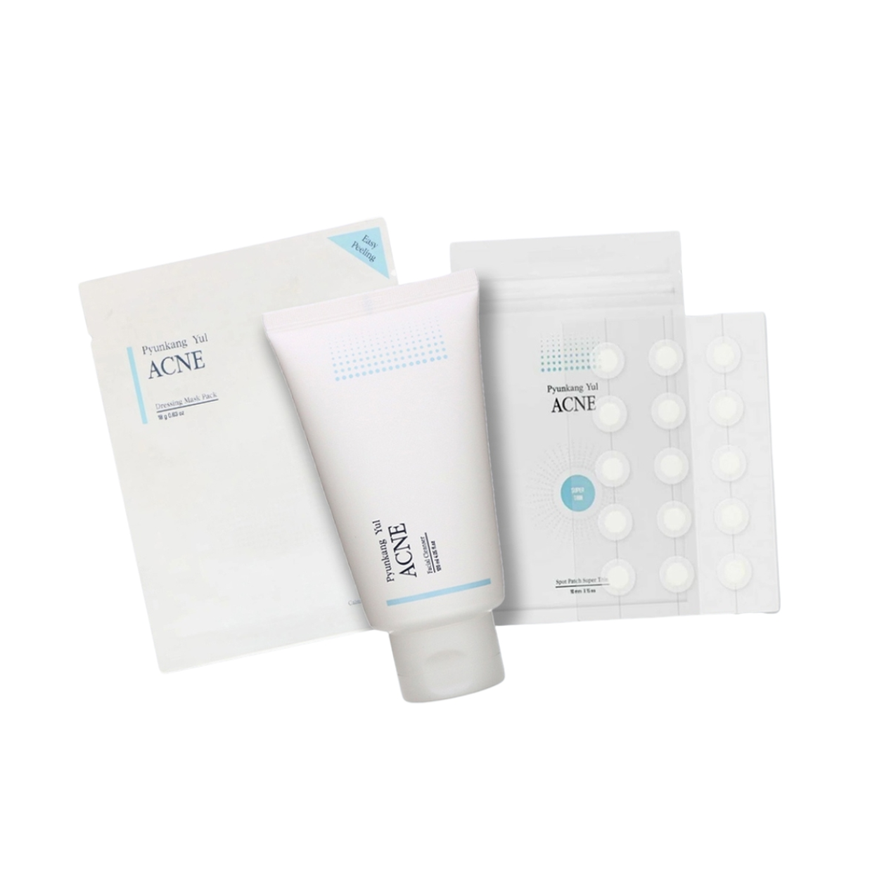 Pyunkang Yul - ACNE komplektukas (valomasis gelis, kaukė nuo spuogų, pleistrai nuo spuogų) Pyunkang Yul - ACNE komplektukas (valomasis gelis, kaukė nuo spuogų, pleistrai nuo spuogų) - Image 1