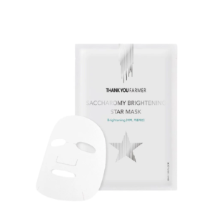 Thank You Farmer Saccharomy Brightening Star Mask šviesinanti lakštinė kaukė pavargusiai ir stresinei odai