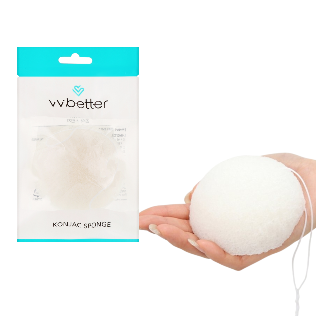 Vvbetter Konjac Sponge kempinė, 5 g Vvbetter Konjac Sponge kempinė, 5 g