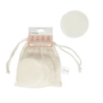 Medvilniniai daugkartiniai makiažo valymo padeliai, 12 vnt.