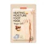 PUREDERM šildanti drėkinamoji pėdų kaukė su argano aliejumi, 2 x 17 g