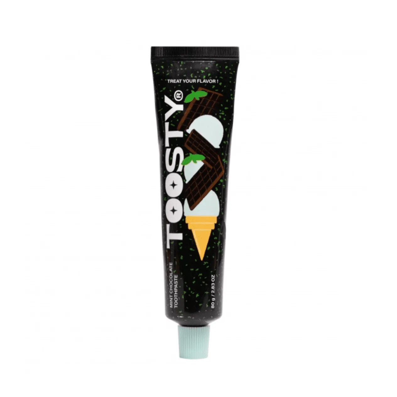 toosty-mint-chocolate-toothpaste-dantu-pasta-1 Toosty Mint Chocolate Toothpaste dantų pasta, 80g - Image 1