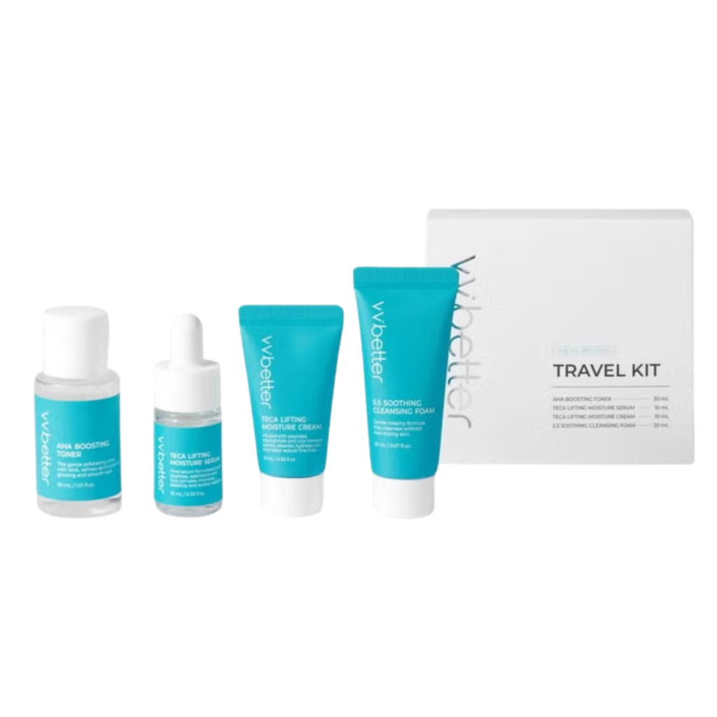 Vvbetter kelioninis rinkinys, mėlynas, 4 vnt.